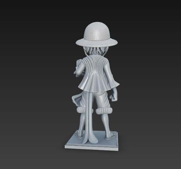 Eared Captain Cheerful Anime Character 3D Print Model 3D model_6