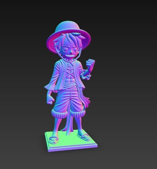 Eared Captain Cheerful Anime Character 3D Print Model 3D model_10