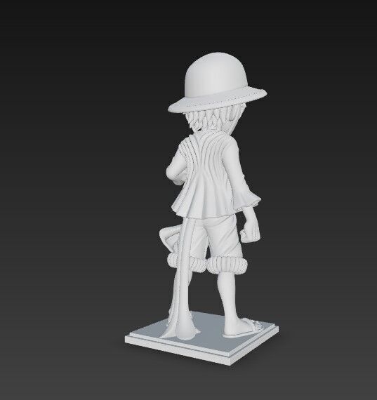 Eared Captain Cheerful Anime Character 3D Print Model 3D model_21