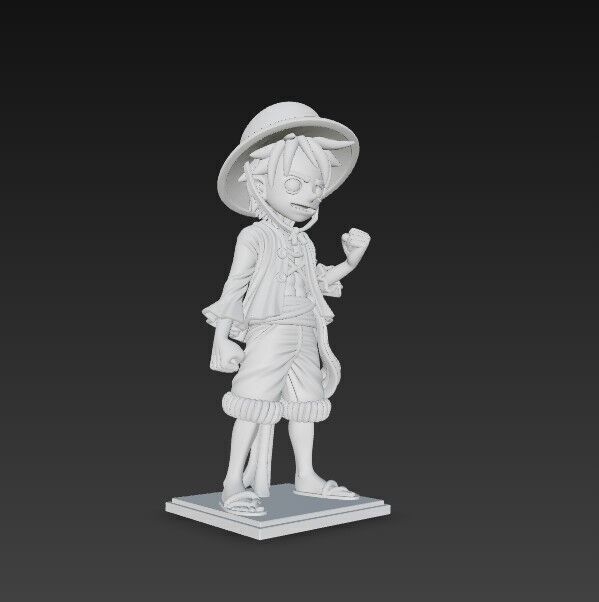 Eared Captain Cheerful Anime Character 3D Print Model 3D model_19