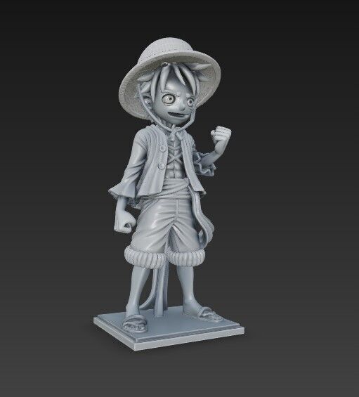 Eared Captain Cheerful Anime Character 3D Print Model 3D model_9