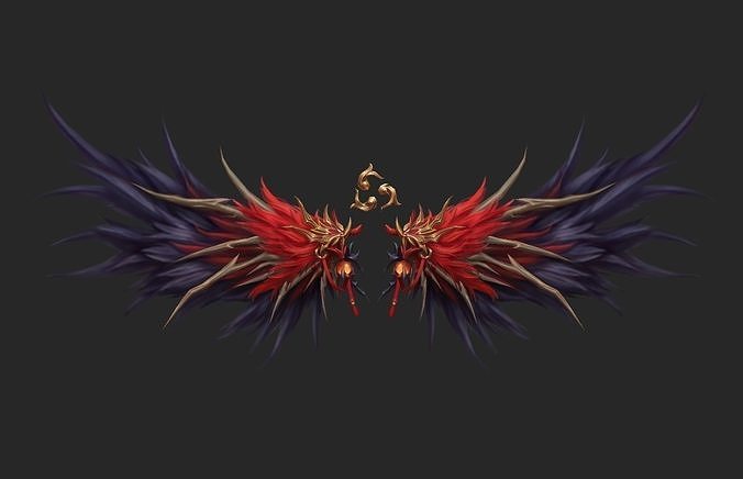 Wing 328 Low-poly 3D model
