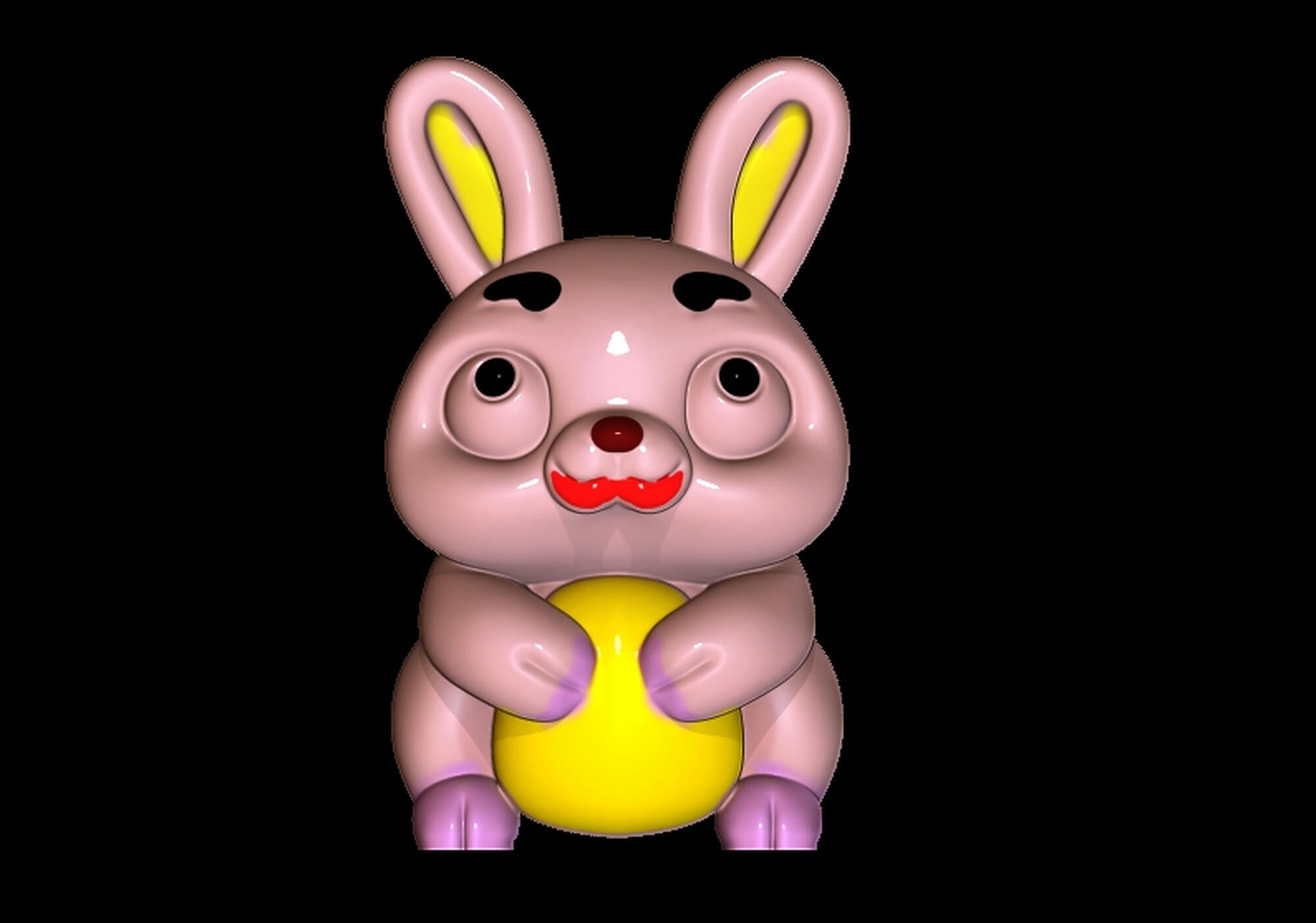 Cute Rabbit Toy 3D print model_1