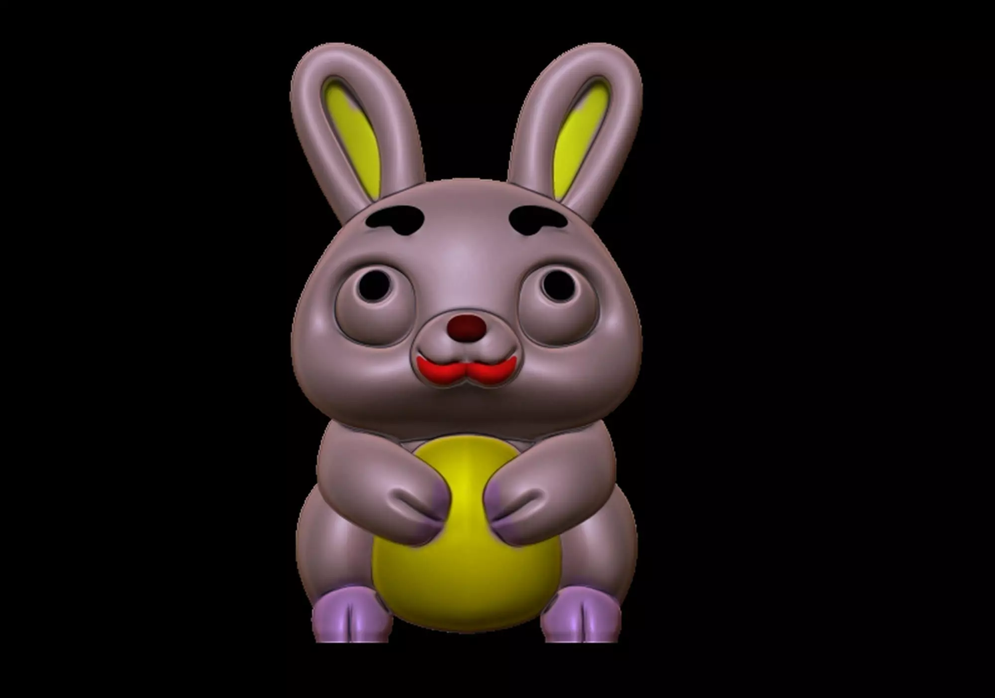 Cute Rabbit Toy 3D print model_0