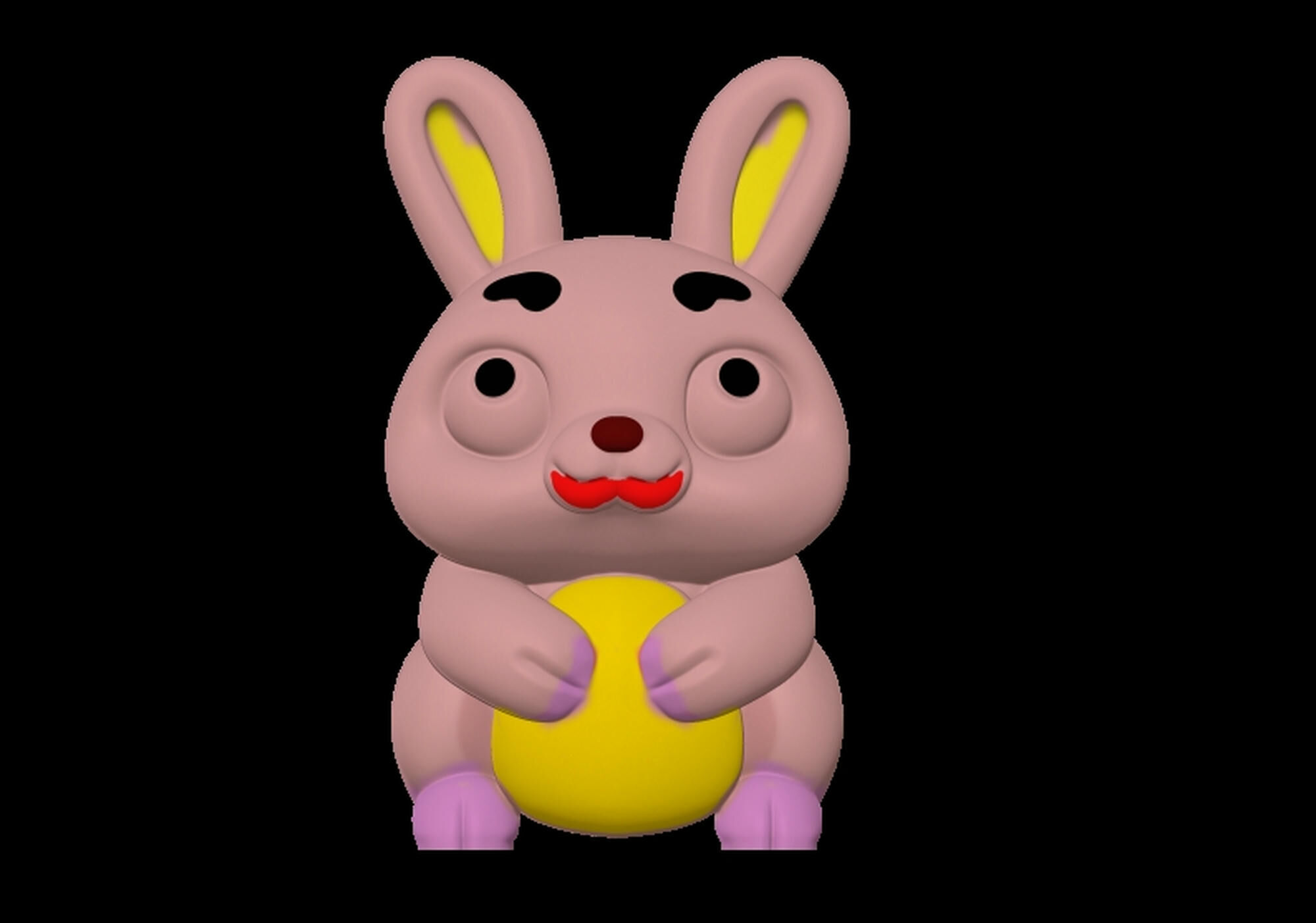Cute Rabbit Toy 3D print model_2