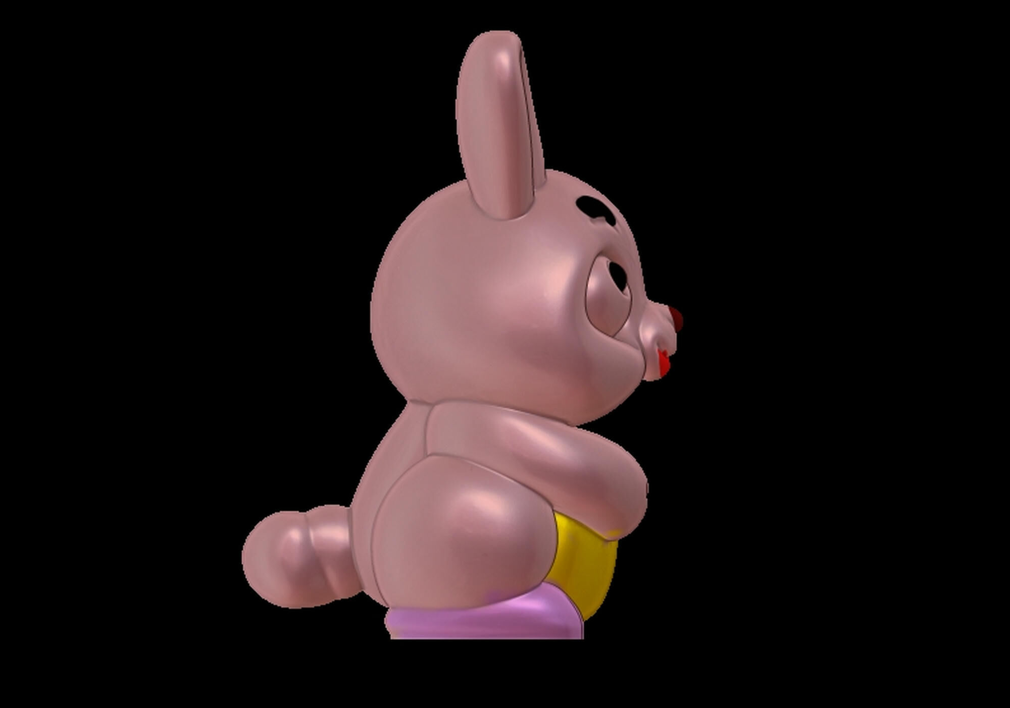 Cute Rabbit Toy 3D print model_6