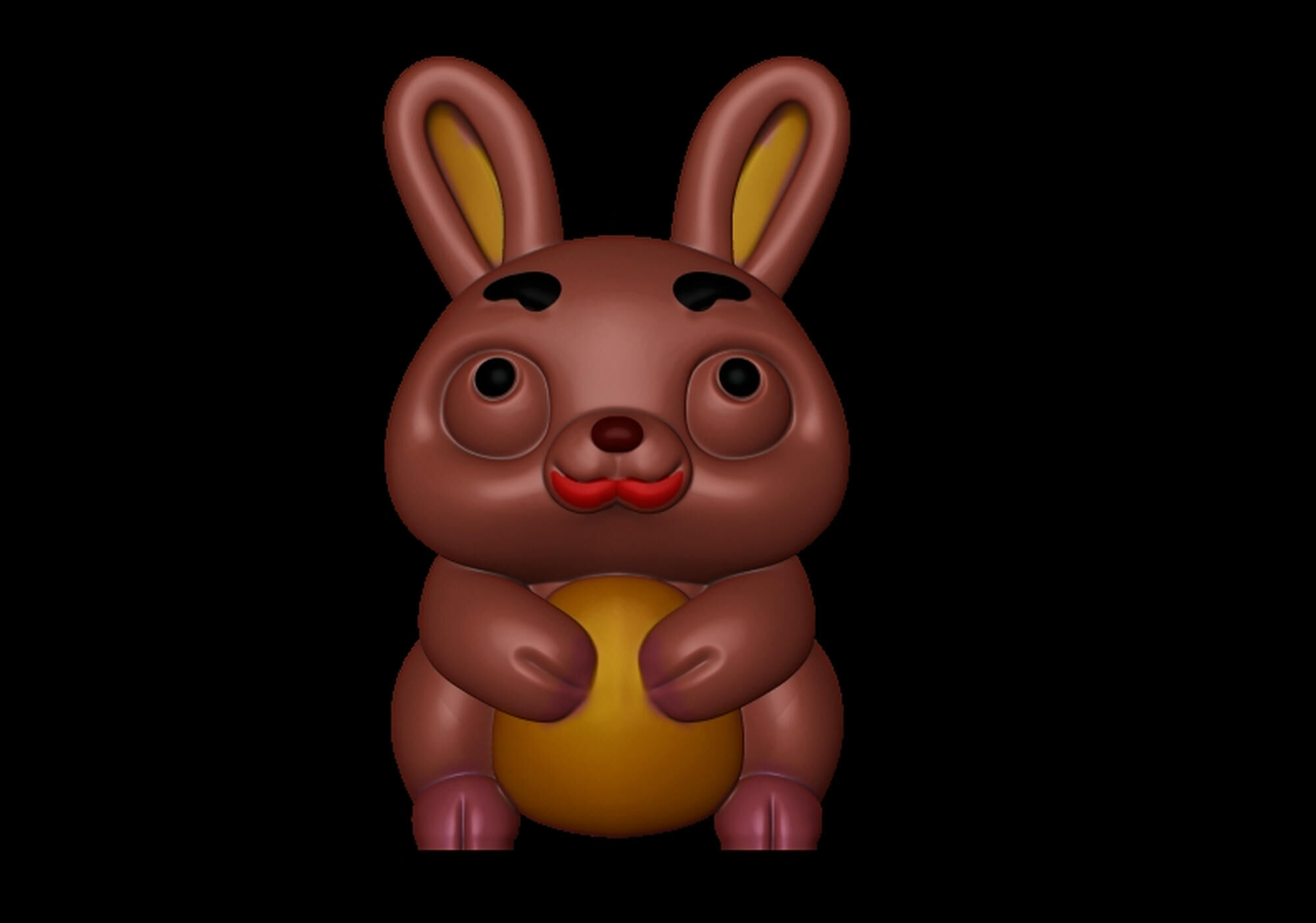 Cute Rabbit Toy 3D print model_8
