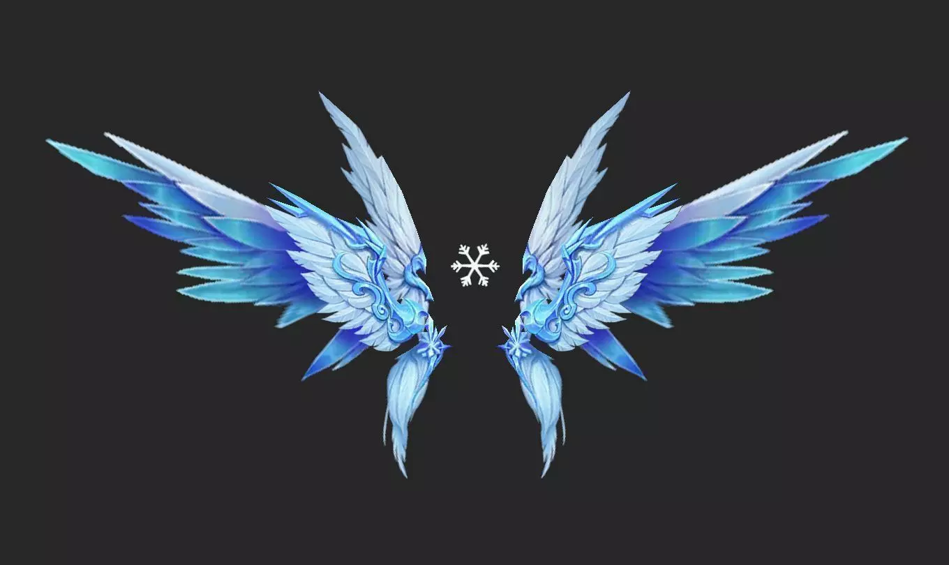 Wing 369 Low-poly 3D model_0