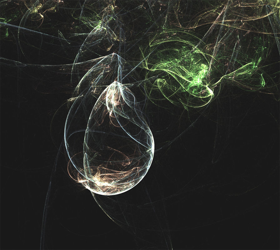 Fractal abstract lights background set 3D model_21