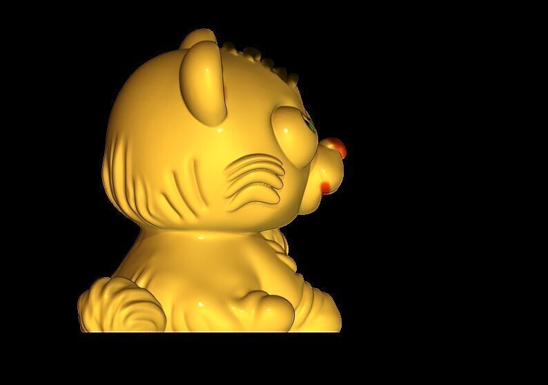 Cute Tiger Toy 3D print model_9