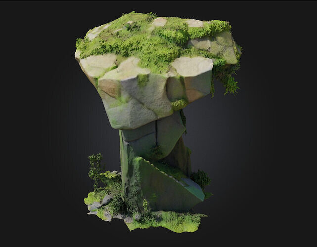 Verdant Monolith  Natures Tower of Timeless Power 3D model