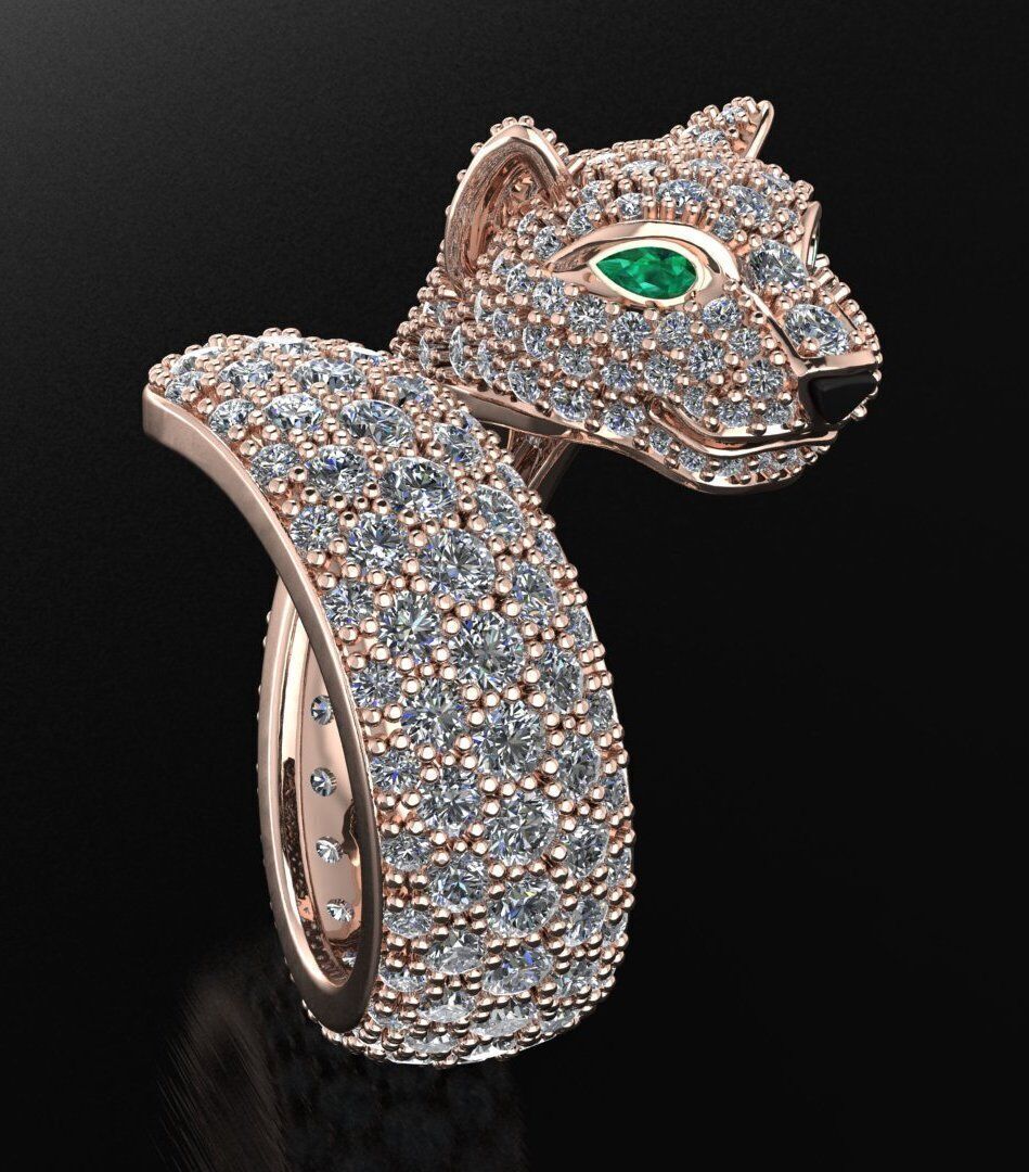 Cartier ring 3DM STL OBJ model for 3D printing and CNC 3D print model_4