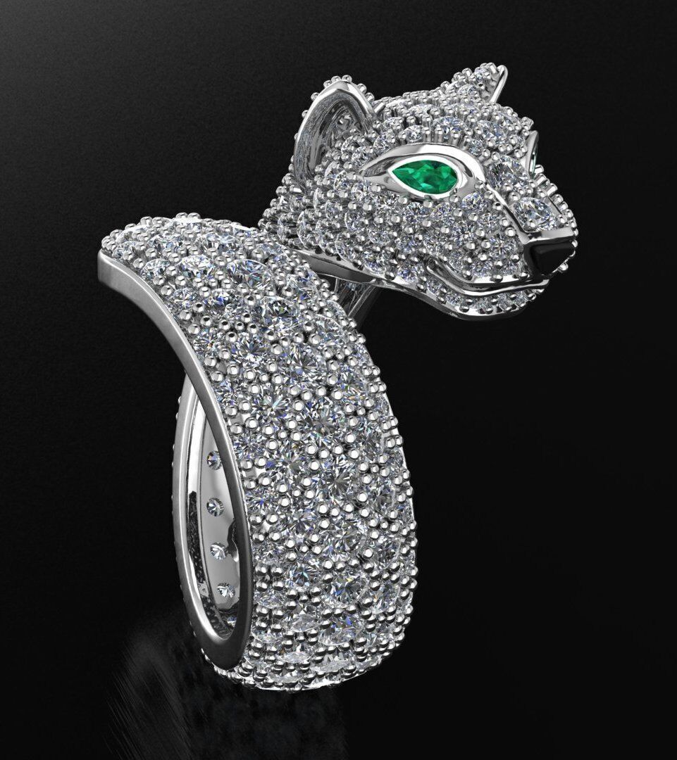 Cartier ring 3DM STL OBJ model for 3D printing and CNC 3D print model_5