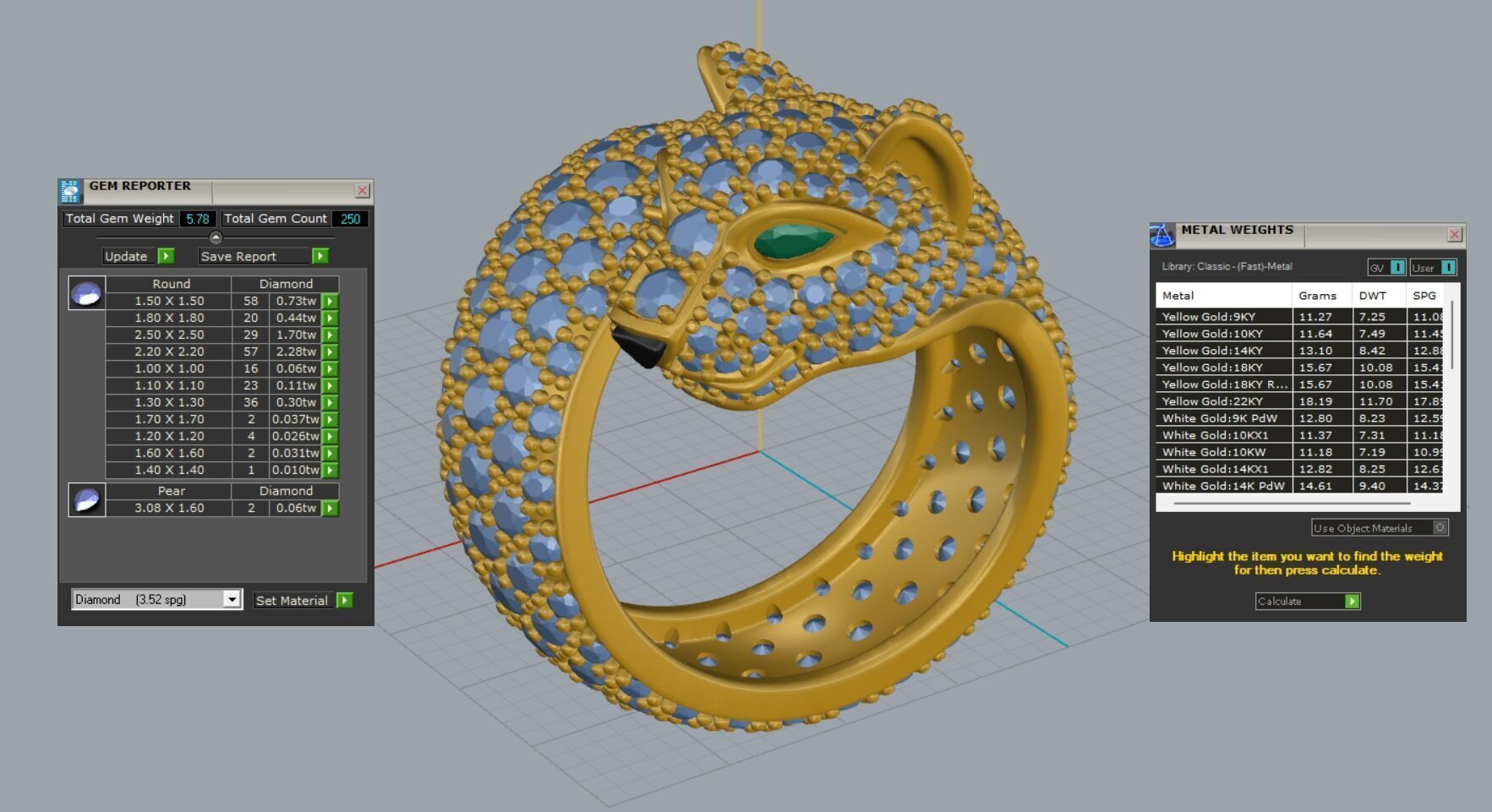 Cartier ring 3DM STL OBJ model for 3D printing and CNC 3D print model_12