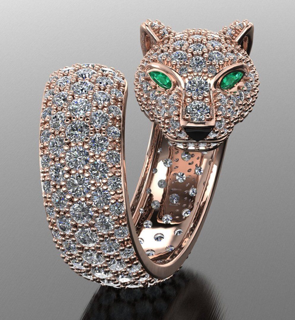 Cartier ring 3DM STL OBJ model for 3D printing and CNC 3D print model_3