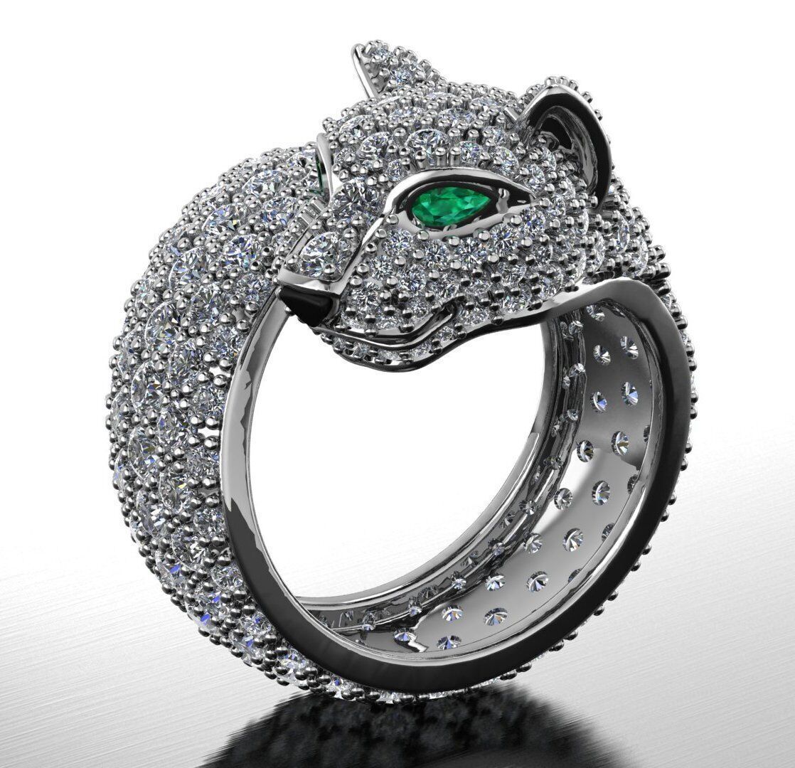 Cartier ring 3DM STL OBJ model for 3D printing and CNC 3D print model_1