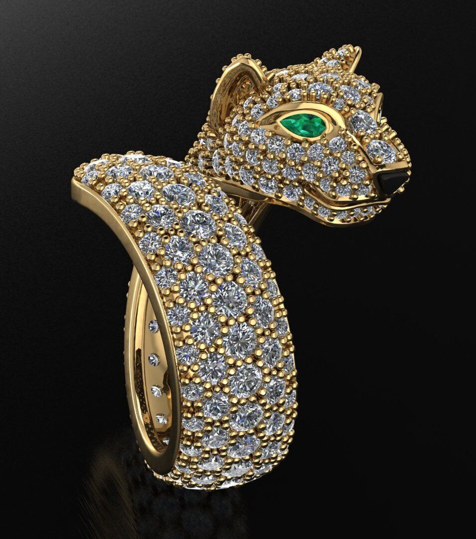 Cartier ring 3DM STL OBJ model for 3D printing and CNC 3D print model_6