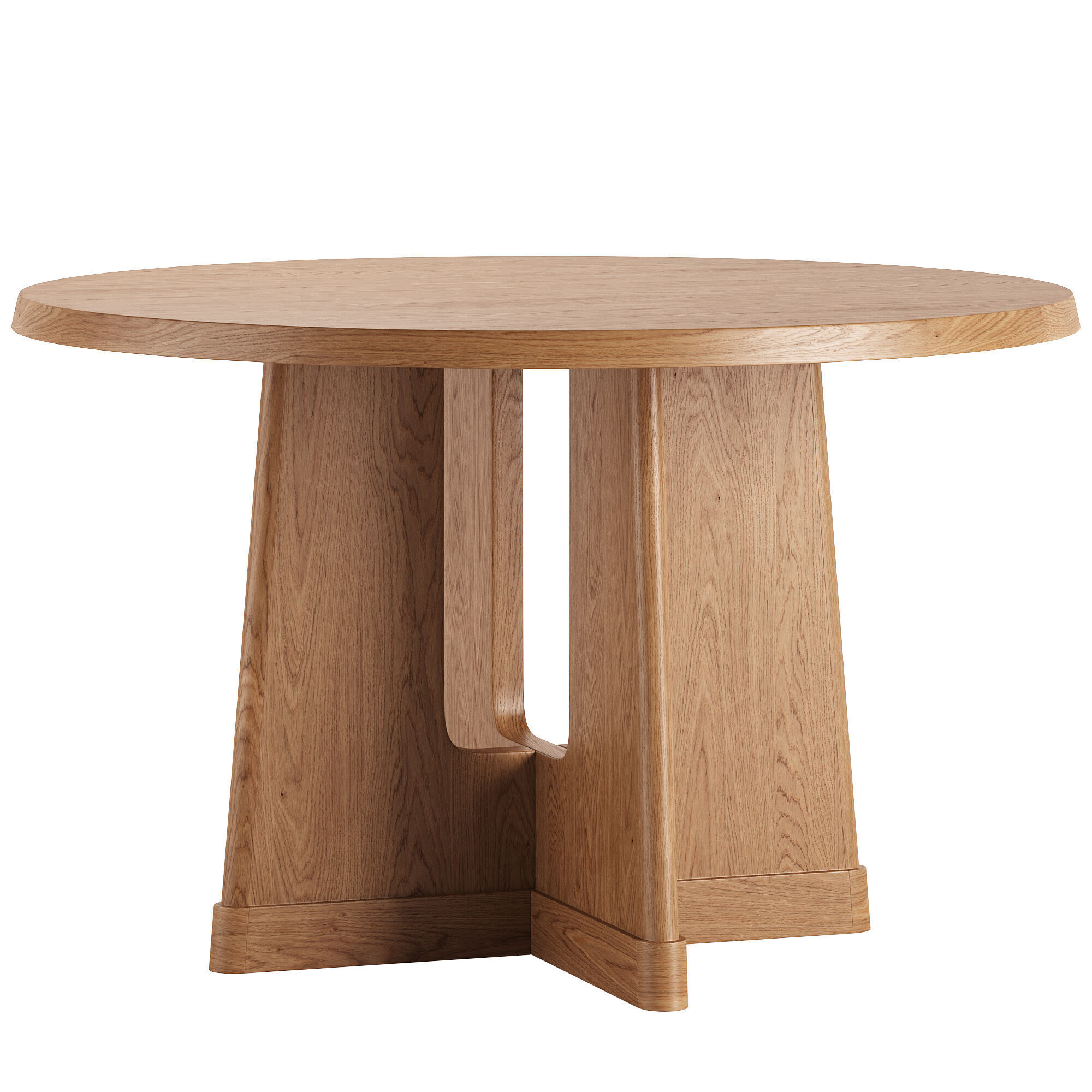 Como Dining Chair and Innis Round Dining Table 3D model_1