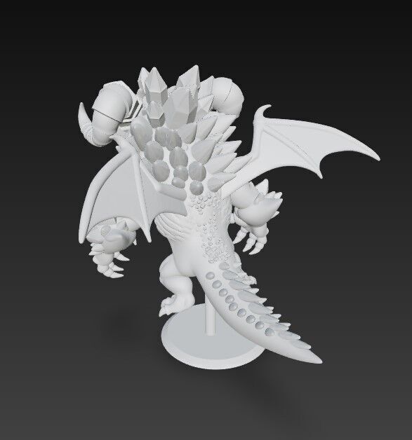 Crystal Horned Dragon Hatchling 3D model_21