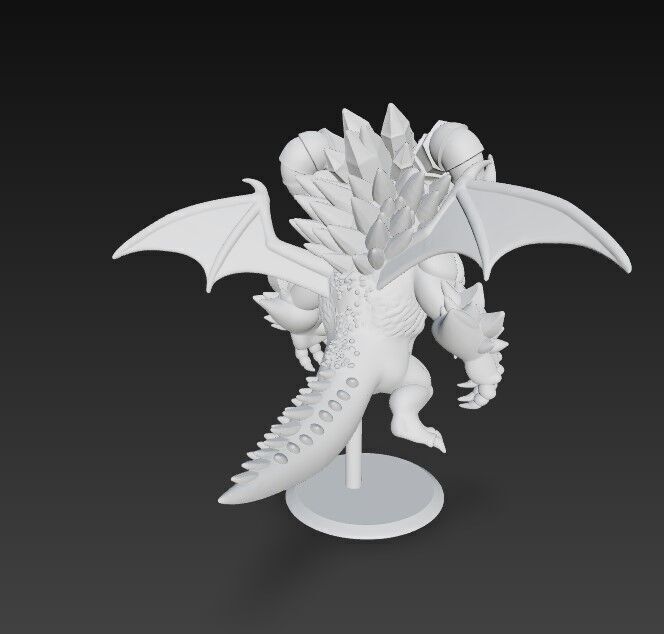 Crystal Horned Dragon Hatchling 3D model_20