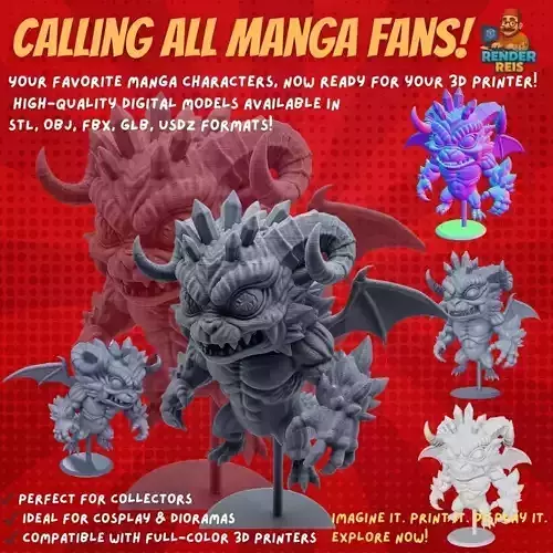 Crystal Horned Dragon Hatchling 3D model