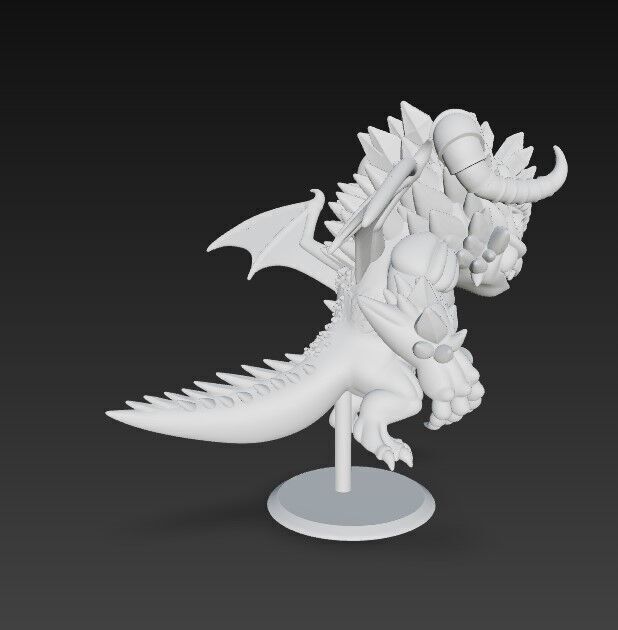 Crystal Horned Dragon Hatchling 3D model_19