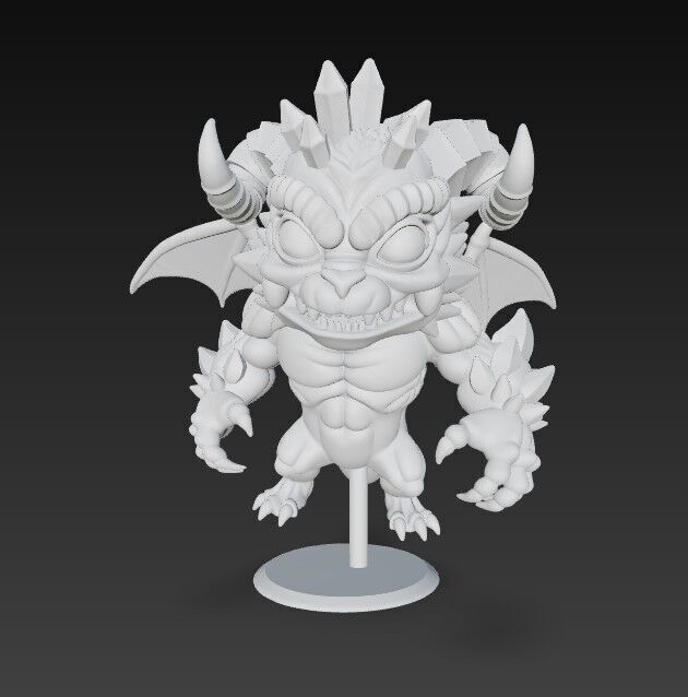 Crystal Horned Dragon Hatchling 3D model_17