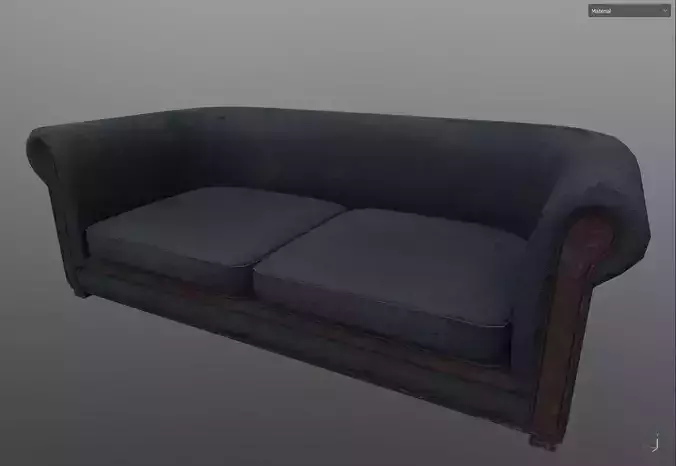 Two Untextured Sofa Models