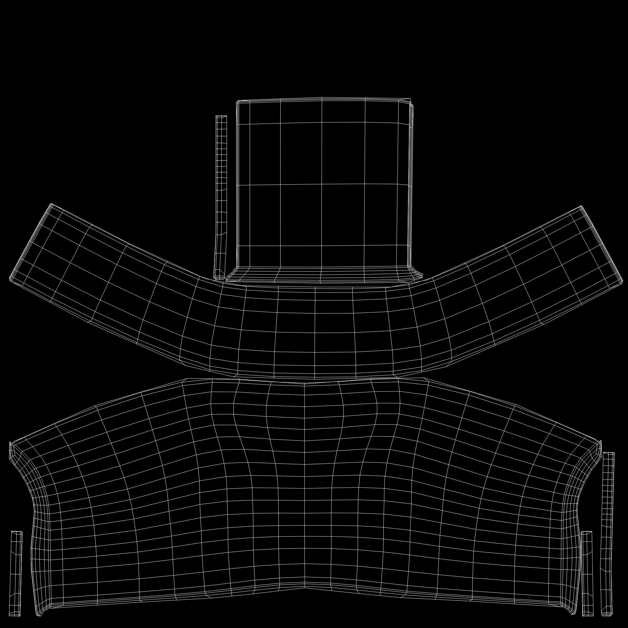 Two Untextured Sofa Models Low-poly 3D model_21