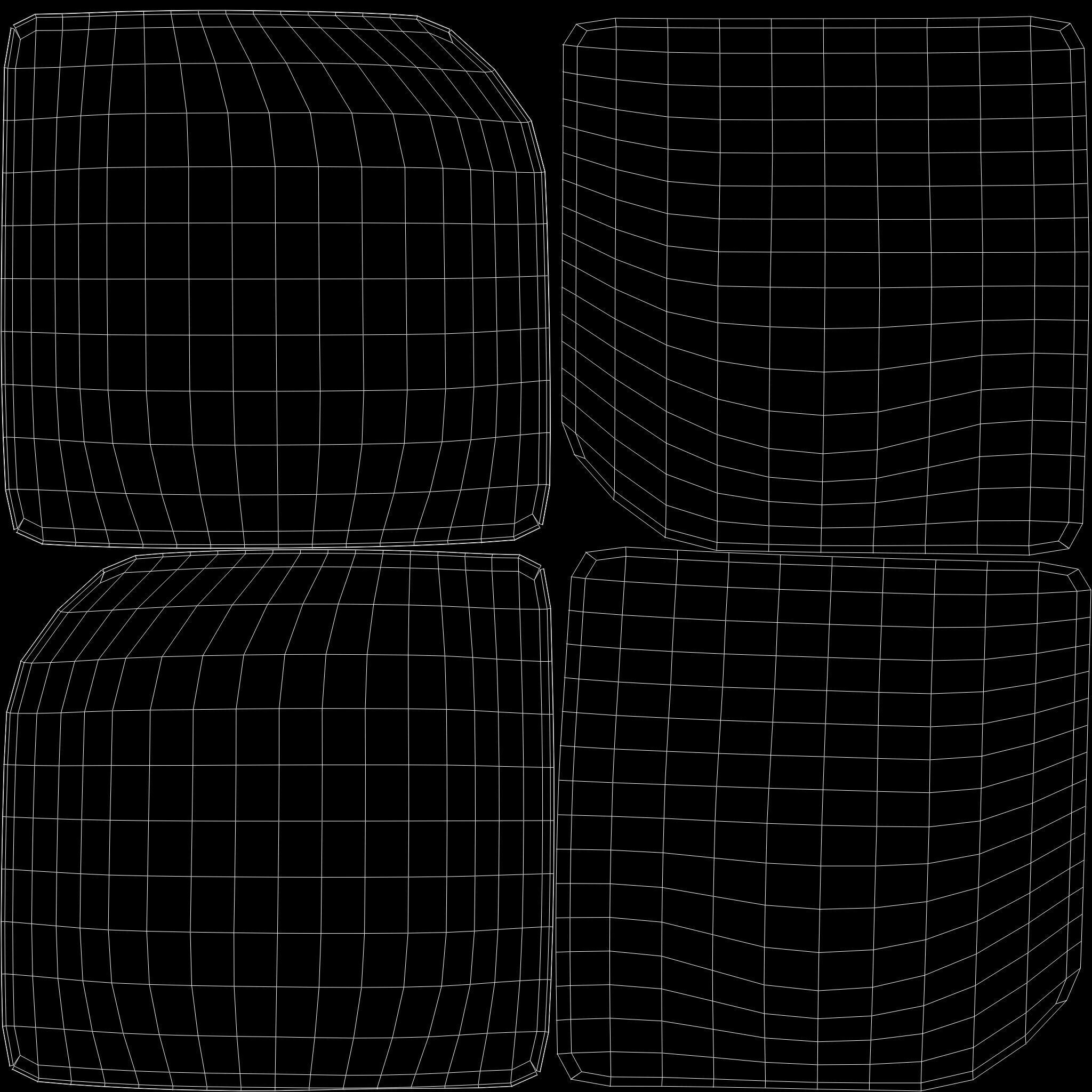 Two Untextured Sofa Models Low-poly 3D model_15