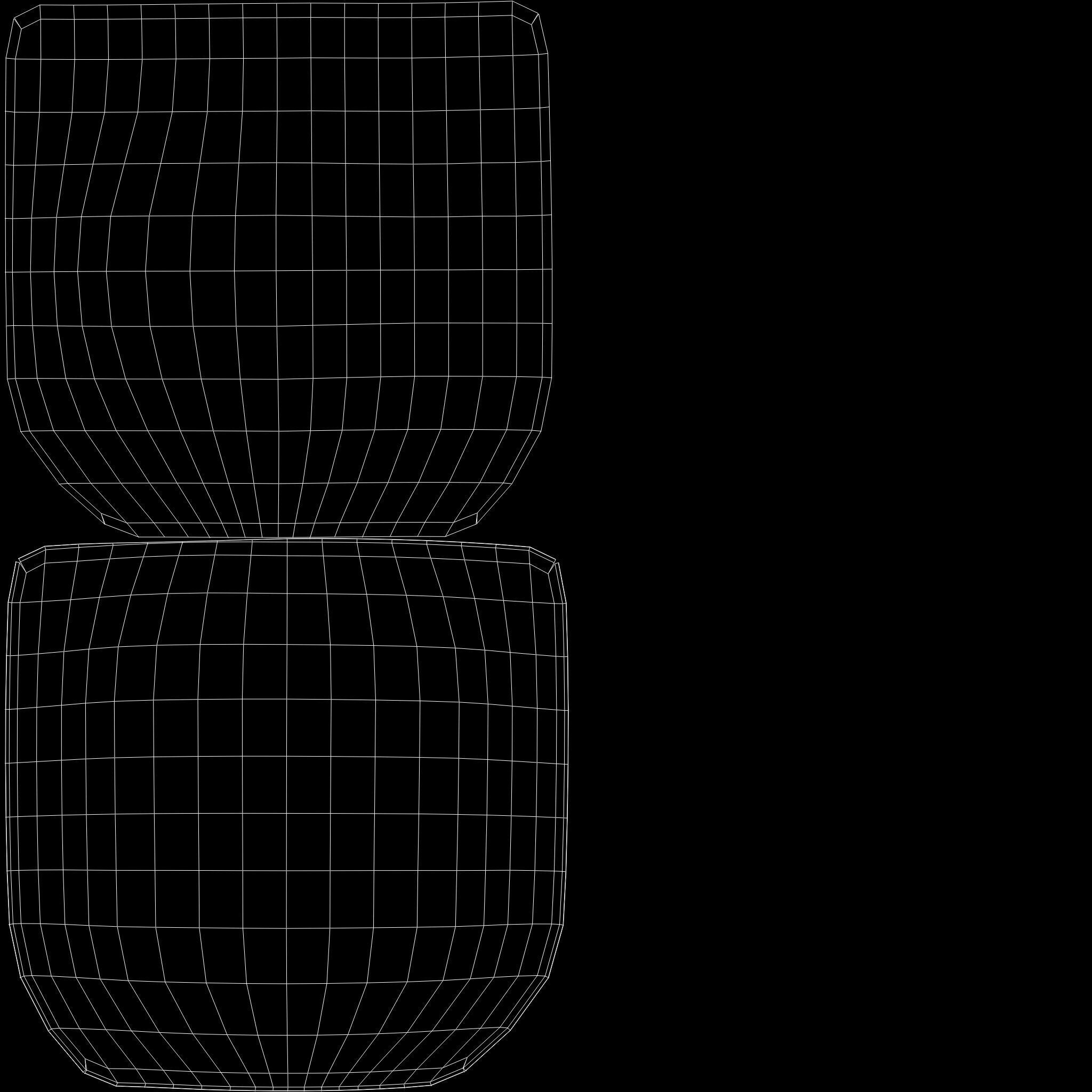 Two Untextured Sofa Models Low-poly 3D model_19