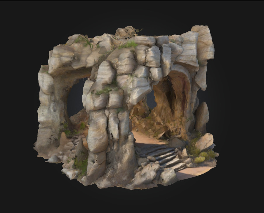 Rocky Archway Passage A Gateway Carved by Time 3D model_1