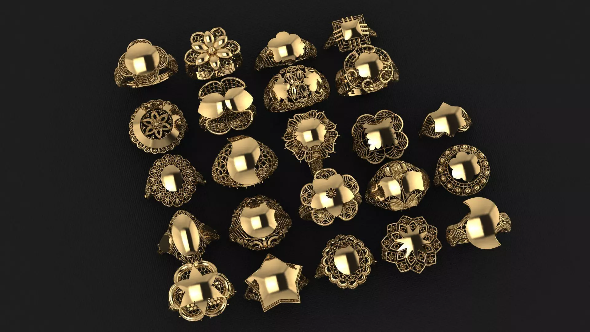 Arabian Rings 6 3D print model