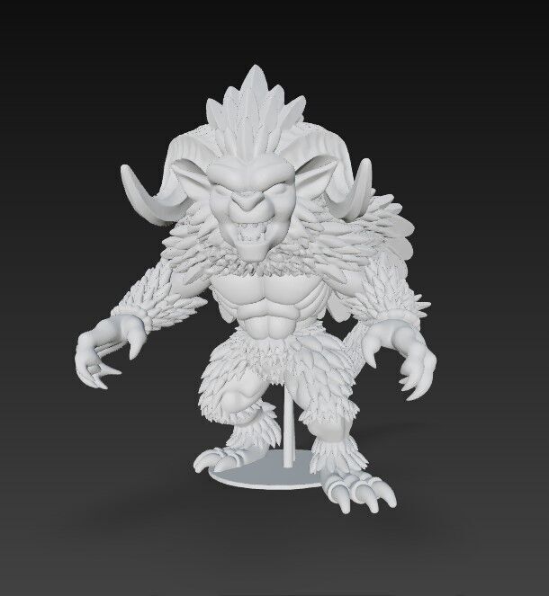 Howling Beast  3D model_17