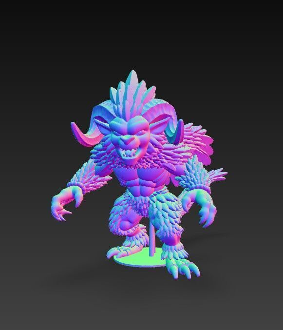 Howling Beast  3D model_9