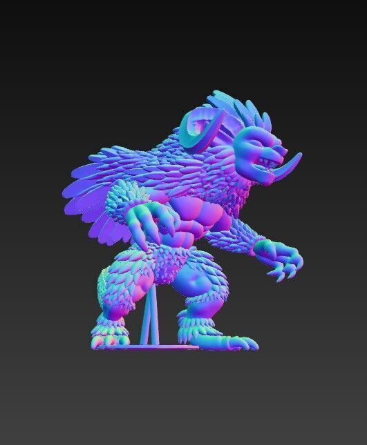 Howling Beast  3D model_8