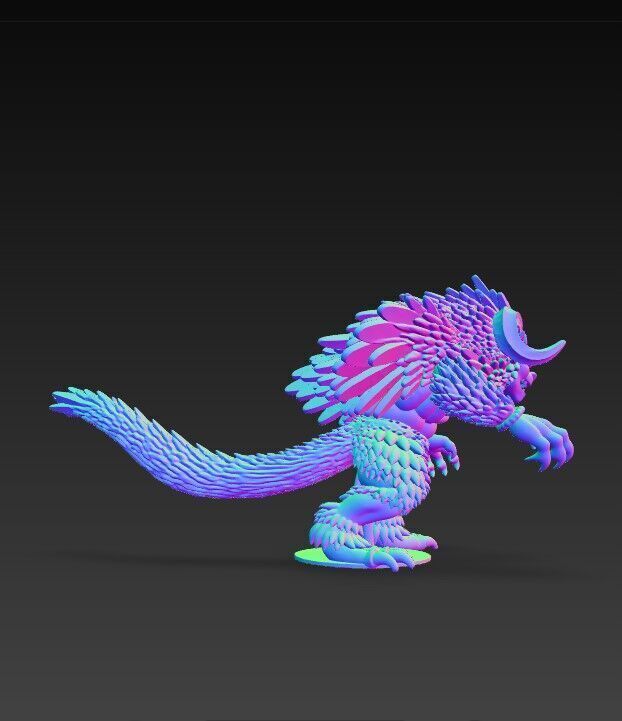 Howling Beast  3D model_11