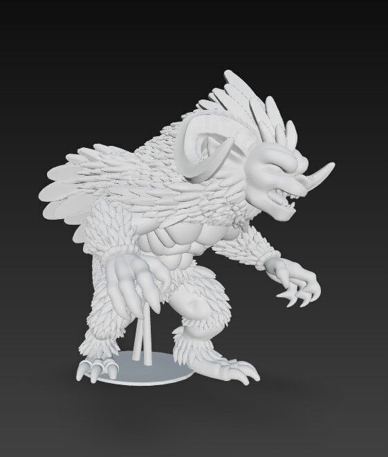 Howling Beast  3D model_18