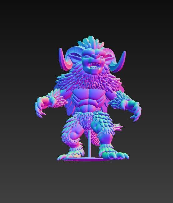 Howling Beast  3D model_10