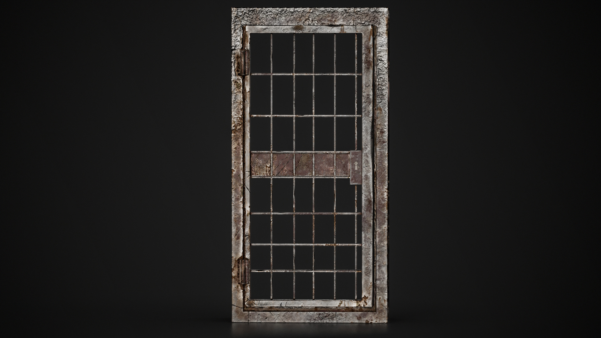 Rust Door  Low-poly 3D model_3