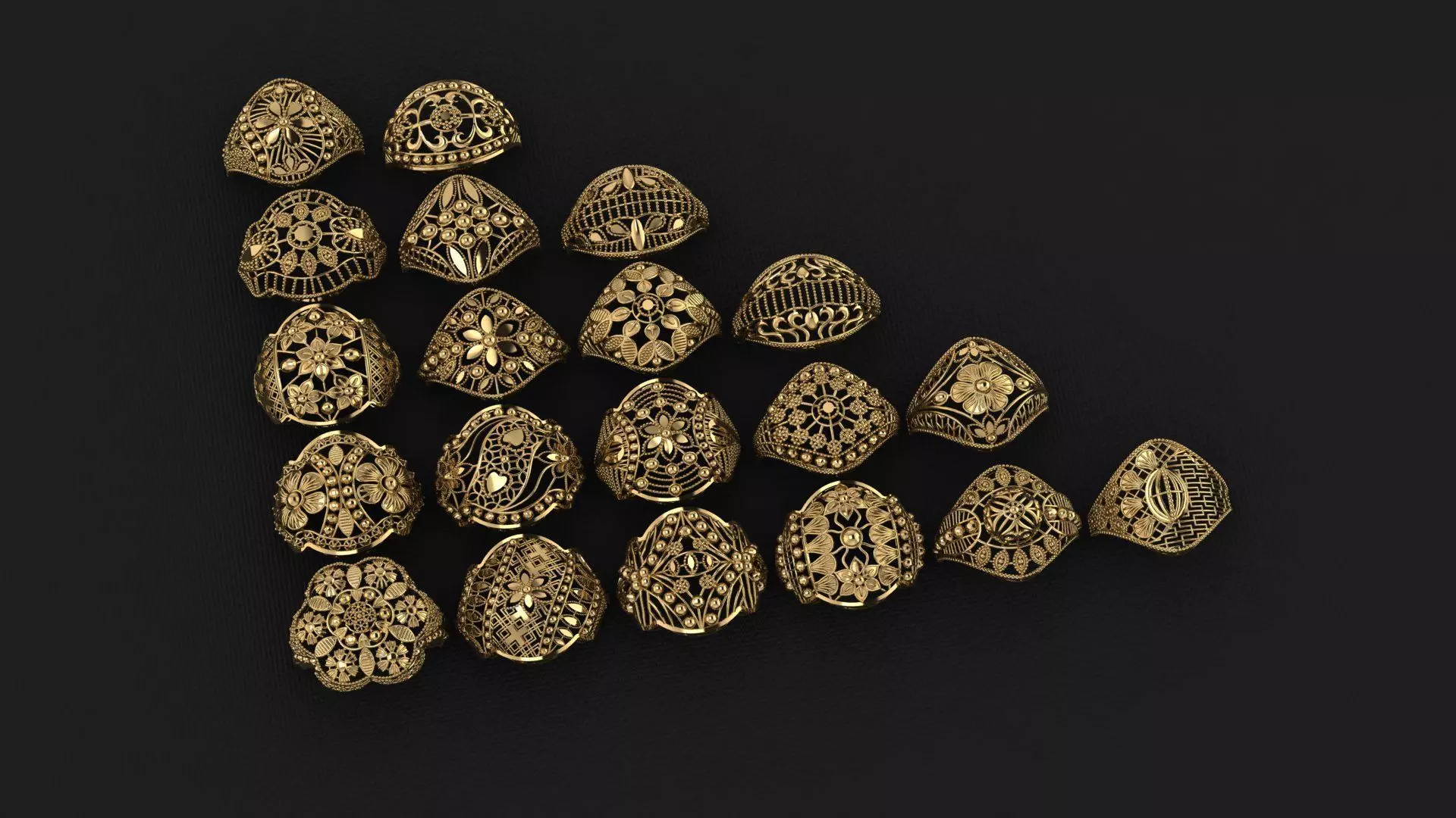 Arabian Rings 8 3D print model