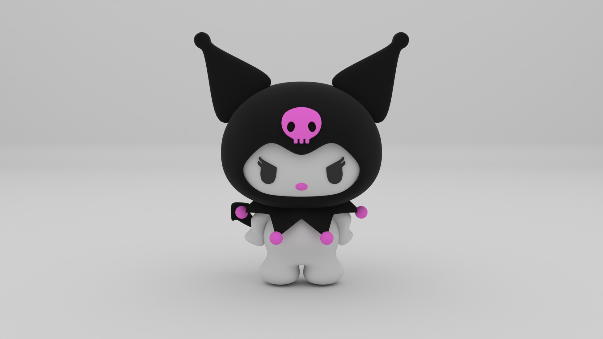 Kuromi 3d model made in blender 3D model_4