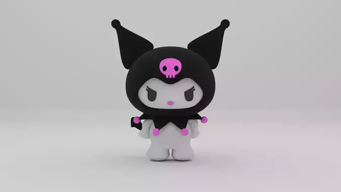 Kuromi 3d model made in blender 3D model