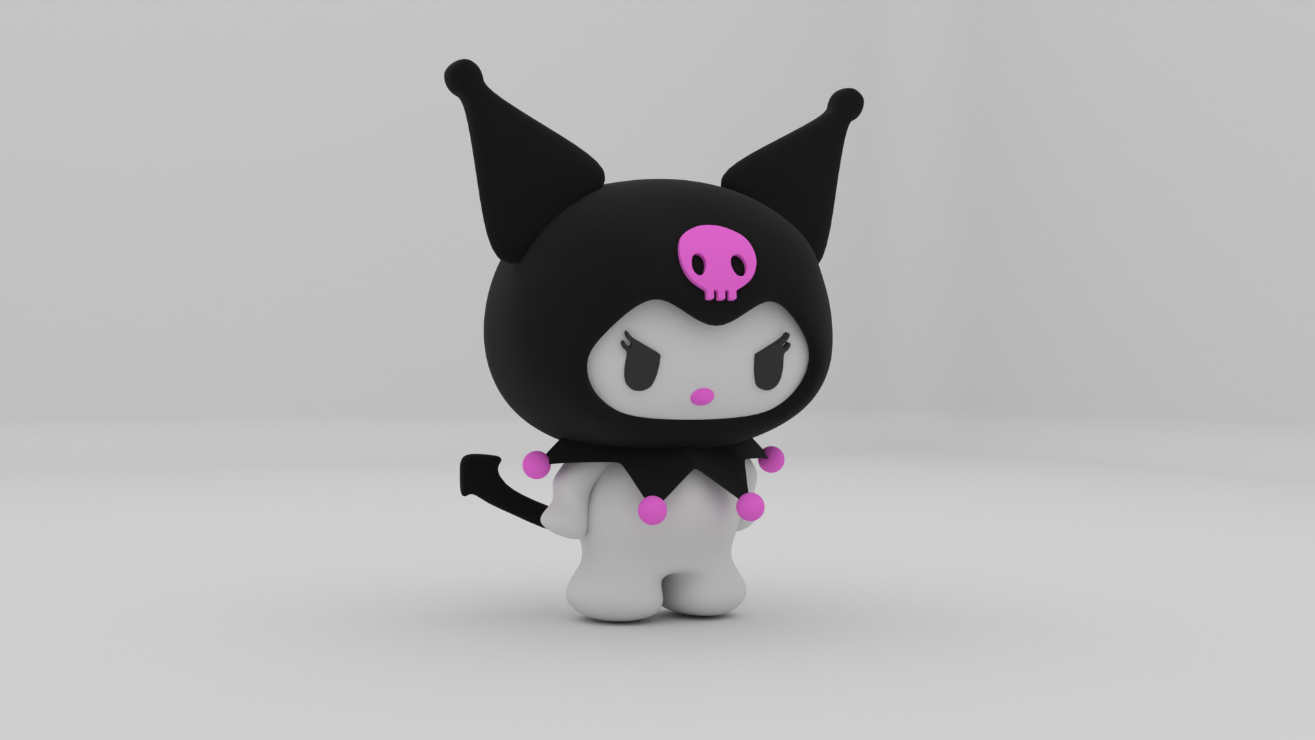 Kuromi 3d model made in blender 3D model_2