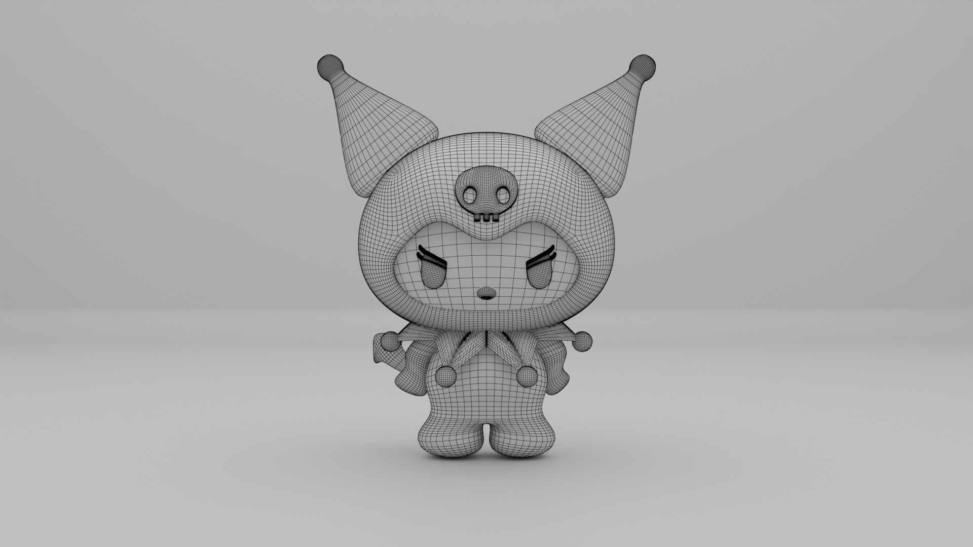 Kuromi 3d model made in blender 3D model_3