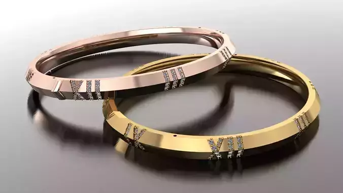  Bracelet 3DM STL OBJ model for 3D printing and CNC