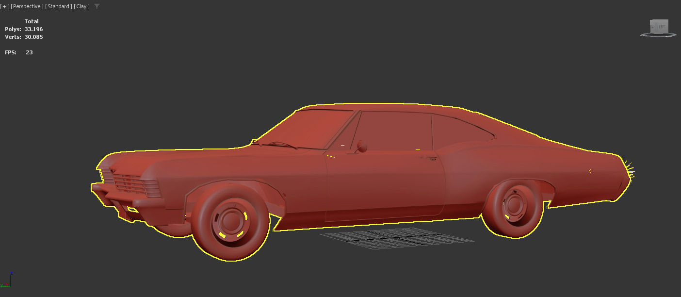 1967 Chevrolet Impala 3D Model for Architectural Visualization  3D model_8