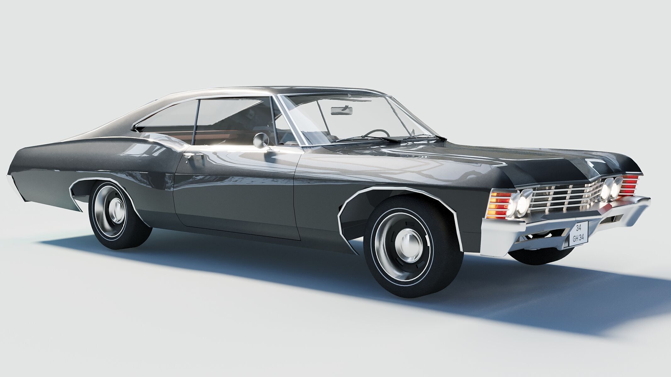 1967 Chevrolet Impala 3D Model for Architectural Visualization  3D model_1