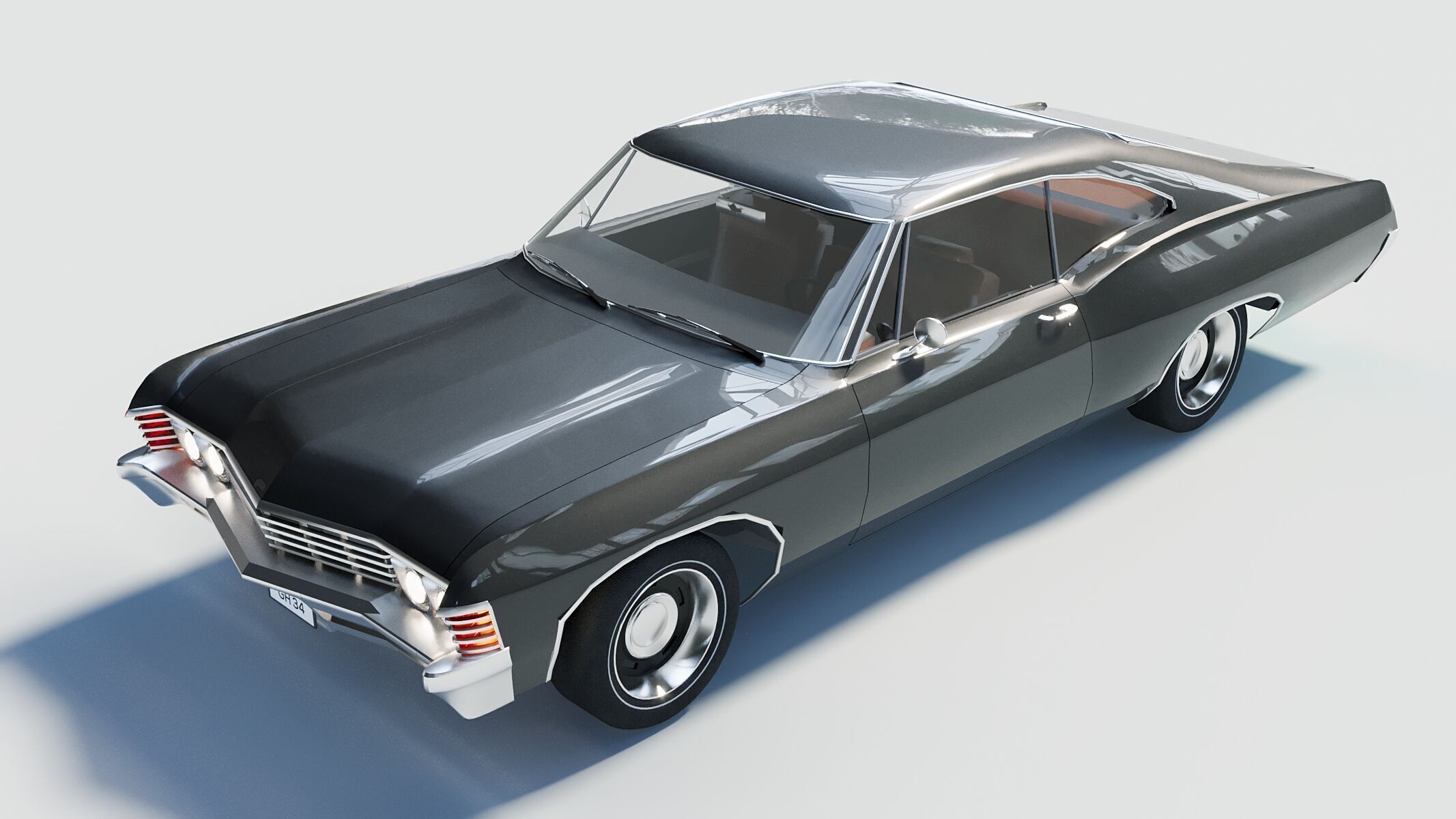 1967 Chevrolet Impala 3D Model for Architectural Visualization  3D model_3
