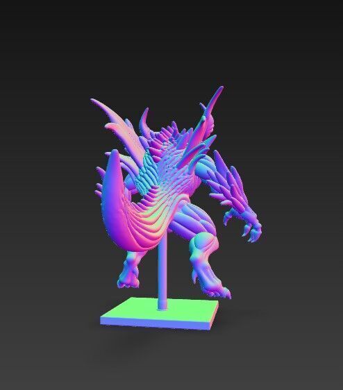 Lord of Shadows  Detailed Fantasy Demon 3D Print Model 3D model_11